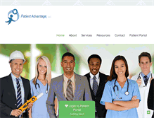 Tablet Screenshot of patientadvantage.com